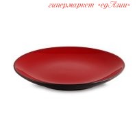 Тарелка круглая красная д. 20 см. 22184B/PT215