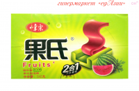 Жевательная резинка Fruits 2 в 1 арбуз