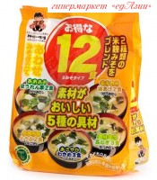 Мисо-суп Ассорти быстрого приготовления "Miyasaka",  12 порций