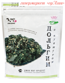 Морская капуста сушеная обжаренная с кунжутом "Дольгим" 50 гр
