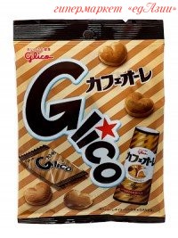 Карамель мягкая латте Glico, 39 г