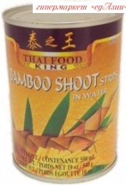 Побеги бамбука крупные  "Thai Food King", 540 гр