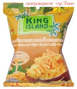Кокосовые чипсы с карамелью King Island