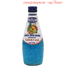 Напиток Семена базилика с фруктовым коктейлем, 290 мл