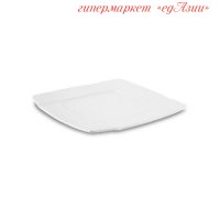 Тарелка квадратная белая 19.5*19.5 см