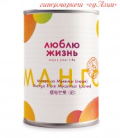 Манго из Мьянмы (пюре из спелых фруктов), 450 гр