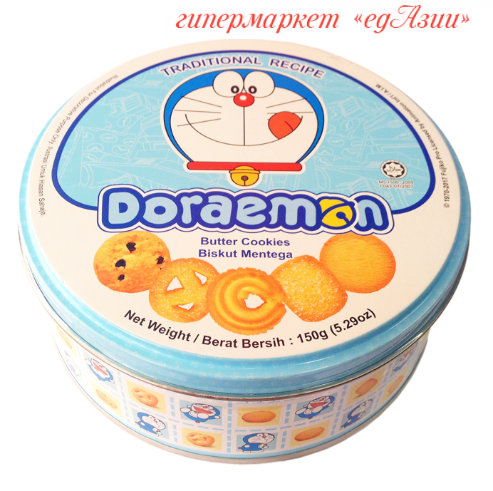 Печенье сливочное в банке DORAEMON, 150 г