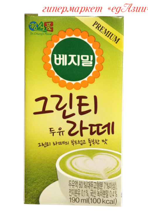 Соевое молоко Латте с зеленым чаем, 190 мл