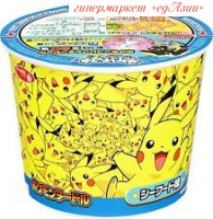 Суп-лапша NISSIN "Pockemon" детская с морепродуктами (наклейка внутри), 37 гр