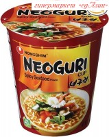 Лапша Nongshim Neoguri острая с морепродуктами,б\п в стакане, 62 г