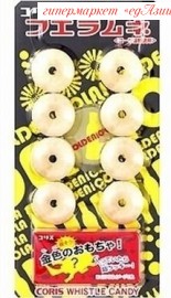 Свистящие конфеты с игрушкой "Золотая Кола" Coris  Whistle Ramune Candy, 34 гр