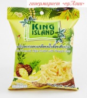 Кокосовые чипсы с ананасом King Island, 40 г