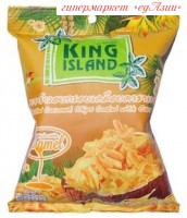 Кокосовые чипсы с карамелью King Island