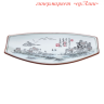 Тарелка прямоугольная 26*12,5 см (Горы)