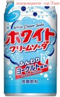 Японский газированный напиток Крем-сода со вкусом йогурта, 350мл